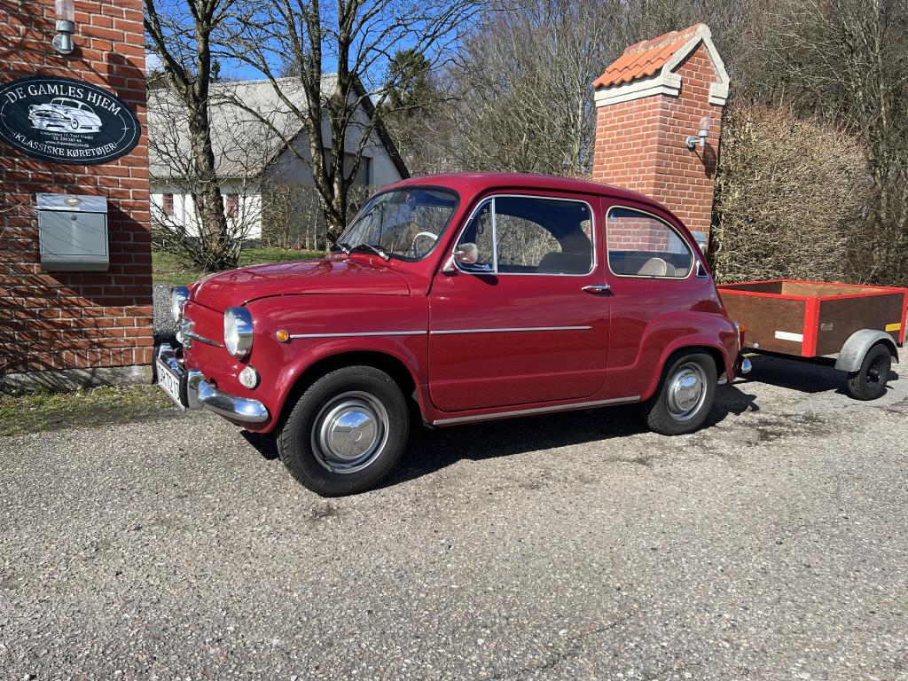 FIAT 600 m. Brenderup trailer 1973