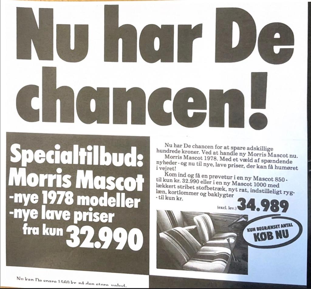 Morris Mascot 1000  1978